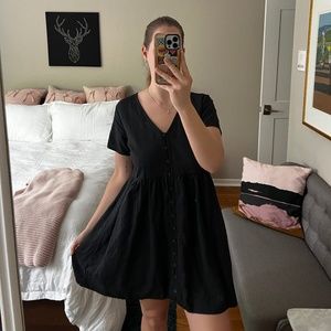 Madewell button A-line dress